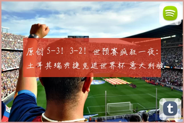 原创 5-3！3-2！世预赛疯狂一夜：土耳其瑞典捷克进世界杯 意大利被淘汰