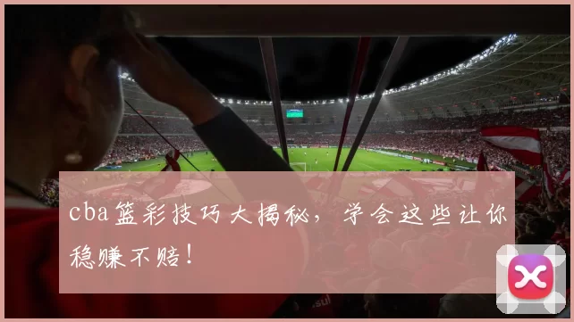 cba篮彩技巧大揭秘，学会这些让你稳赚不赔！